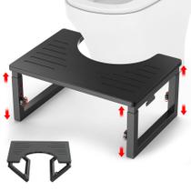 Banqueta sanitária LIDTOP Bamboo Squatting Posture preta Banqueta sanitária LIDTOP Bamboo Squatting Posture preta