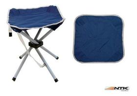 Banqueta Stool Preta Dobrável Suporta Até 80kg - Nautika