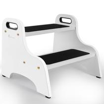 Banqueta StrongTek Wood 2 Step para crianças, capacidade de 300 libras