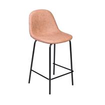 Banqueta Tânia Pu 65cm Marrom Vintage