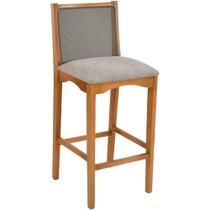 Banqueta Toscana Madeira Maciça Encosto Tela Sling Banqueta Toscana Madeira Maciça Encosto Tela Sling