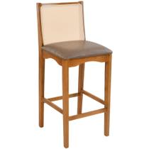 Banqueta Toscana Madeira Maciça Encosto Tela Sling Banqueta Toscana Madeira Maciça Encosto Tela Sling