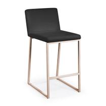 Banqueta Tulipa em Aço Carbono Dourado