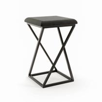 Banqueta Z Baixa 48cm com Armação de Metal Banqueta Z Baixa 48cm com Armação de Metal