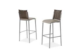 Banquetas 2un Titanium Junco Cromado Banquetas 2un Titanium Junco Cromado