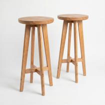 Banquetas Altas Arveni Alto Padrão Bancos Madeira 70cm Balcão Cozinha Área Externa Banquetas Altas Arveni Alto Padrão Bancos Madeira 70cm Balcão Cozinha Área Externa