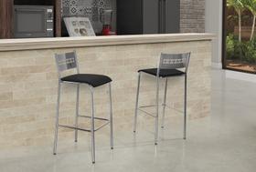 Banquetas Cromado 2 Unidades Aço Nobre Banquetas Cromado 2 Unidades Aço Nobre