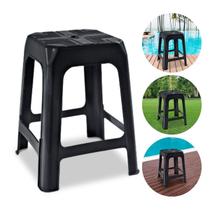 Banquetas De Plástico Banco Banquinho Preto Arqplast 110kg