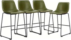 Banquetas DUMOS 66 cm Altura de Balcão Conjunto com 4 em material sintético Banquetas DUMOS 66 cm Altura de Balcão Conjunto com 4 em material sintético