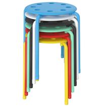 Banquetas Empilháveis VECELO Conjunto com 6 Peças Altura 45 cm Coloridas