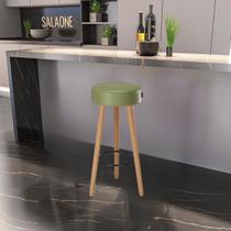 Banquetas Estofadas Altas Londres Estilo Moderno para Cozinha, Área Gourmet e Balcão - Salaone