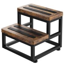 Banquetas FYGUES 2 Step Wooden para adultos e crianças de 500 libras