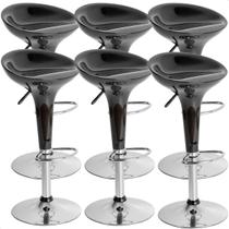 Banquetas Giratória Alta Tulipa Lotus Assento Abs Kit 06 Un prime.office P010 Banquetas Giratória Alta Tulipa Lotus Assento Abs Kit 06 Un prime.office P010