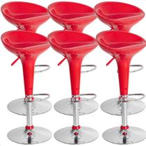 Banquetas Giratória Alta Tulipa Lotus Assento Abs Kit 06 Un prime.office P010