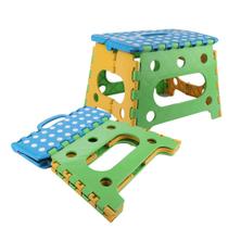 Banquinho Banqueta de Plástico 22cm Dobrável Camping VERDE