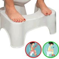 Banquinho cócoras apoio de pé para vaso sanitário multiuso - Facilitoushop
