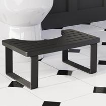 Banquinho de banheiro Aofure Squatting Potty para adultos com tapete antiderrapante