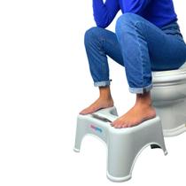 Banquinho de Cócoras EASYPOOP Banco Apoio para Pés Vaso Sanitário Suporte Celular