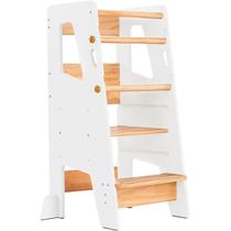Banquinho de Cozinha Infantil Ocodile Helper - Torre de Apoio para Crianças (Branco)