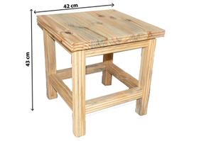 Banquinho de Madeira Maciça Pinus