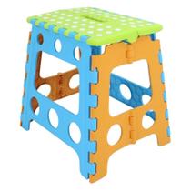 Banquinho Dobrável Banqueta Plástica Infantil Com Alça 25Kg Banquinho Dobrável Banqueta Plástica Infantil Com Alça 25Kg