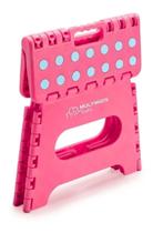 Banquinho Dobrável Multiuso Infantil Até 80kg Multikids Cor Rosa