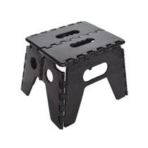 Banquinho Dobrável Multiuso Resistente ate 100kg Preto - Arqplast Banquinho Dobrável Multiuso Resistente ate 100kg Preto - Arqplast