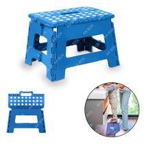 Banquinho Infantil Azul Banqueta Banco Crianças Idosos Banheiro Cozinha