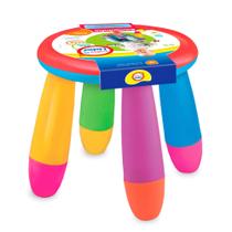 Banquinho Infantil Colorido De Plástico Resistente 21cm - Lider Brinquedos