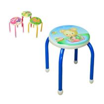 Banquinho infantil mocho colorida banqueta estudo cadeira criancas cadeirinha - Gimp