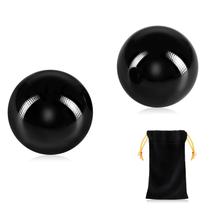 Baoding Balls Learay Black Obsidian 4 cm Exercício de saúde