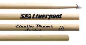 Baqueta Liverpool Electro Drums (Padrão 7A) ELD7AN Ponta de Nylon Especial para Bateria Eletrônica Baqueta Liverpool Electro Drums (Padrão 7A) ELD7AN Ponta de Nylon Especial para Bateria Eletrônica
