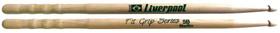 Baqueta Liverpool Fit Grip Marfim (Padrão 5B Comprida) FIT5BM com Cabo Ondulado Ponta de Madeira