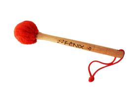 Baqueta macaneta cabo madeira ponta pelucia mc 49 34,5cm - SPANKING