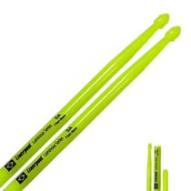 Baqueta Neon Fluorescente 5A Verde - Estilo e Qualidade - Liverpool - Ideal Para Shows