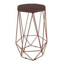 Baqueta Paris Alta Hexagonal Base Bronze