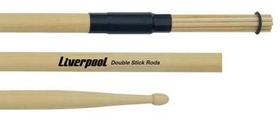 Baqueta Rod e Normal Liverpool Double Stick Rods RD-164 com 2 Lados, Cerdas de Bambu e Clássica Baqueta Rod e Normal Liverpool Double Stick Rods RD-164 com 2 Lados, Cerdas de Bambu e Clássica