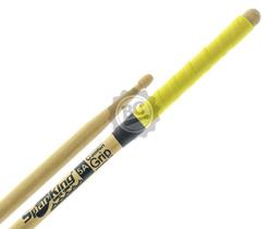 Baqueta Spanking Comfort Grip 5A Amarela com cabo emborrachado mais pegada e menos lisa (116740)