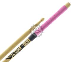 Baqueta Spanking Comfort Grip 7A Rosa com cabo emborrachado mais pegada e menos lisa (116755)