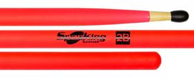 Baqueta Spanking Linha Luminosa 2B Clássica Rosa Fluorescente com Ponta de Nylon (4119RS)