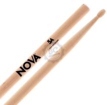 Baqueta Vic Firth Nova Series Hickory Padrão 5A Clássica com Ponta de Madeira (6092)