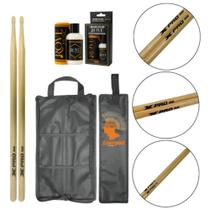 Baqueta X Pro Mad 5b + Bag + Polidor Baqueta X Pro Mad 5b + Bag + Polidor