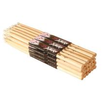 Baquetas Casafoyer Hickory 5A Punta de Nylon Paquete de 12 Pares x2 Baquetas Casafoyer Hickory 5A Punta de Nylon Paquete de 12 Pares x2