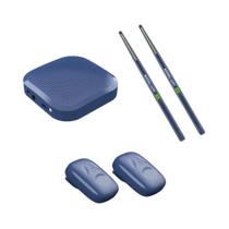 Baquetas Elétricas Para Adultos E Crianças, Bateria Eletrônica Virtual Profissional Com Pedais,