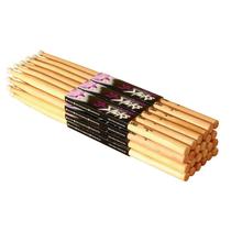 Baquetas OnStage 5B Maple com Ponta de Nylon Pacote com 12 Pares Baquetas OnStage 5B Maple com Ponta de Nylon Pacote com 12 Pares