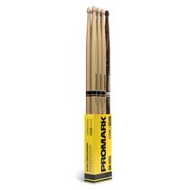 Baquetas ProMark 5B Hickory - 3 Pares + 1 FireGrain