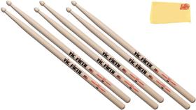 Baquetas Vic Firth American Classic 2B, pacote com 3 panos Baquetas Vic Firth American Classic 2B, pacote com 3 panos