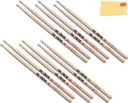 Baquetas Vic Firth American Classic 5A com Ponta de Madeira - 6 Pares