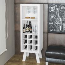 Bar Adega 1 Prateleira 9 Nichos Branco AD5000 - Tecno Mobili Bar Adega 1 Prateleira 9 Nichos Branco AD5000 - Tecno Mobili