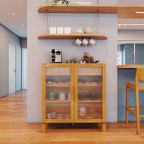 Bar Adega 2 Portas 2 Gavetas em Madeira Maciça Piazza